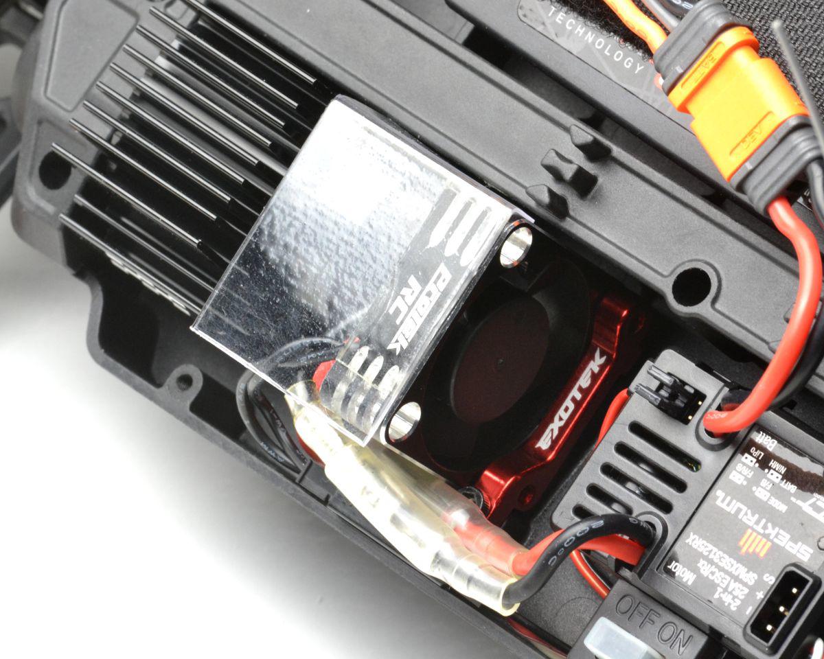 Exotek Aluminum 30mm Fan Mount For Losi NASCAR (Red)