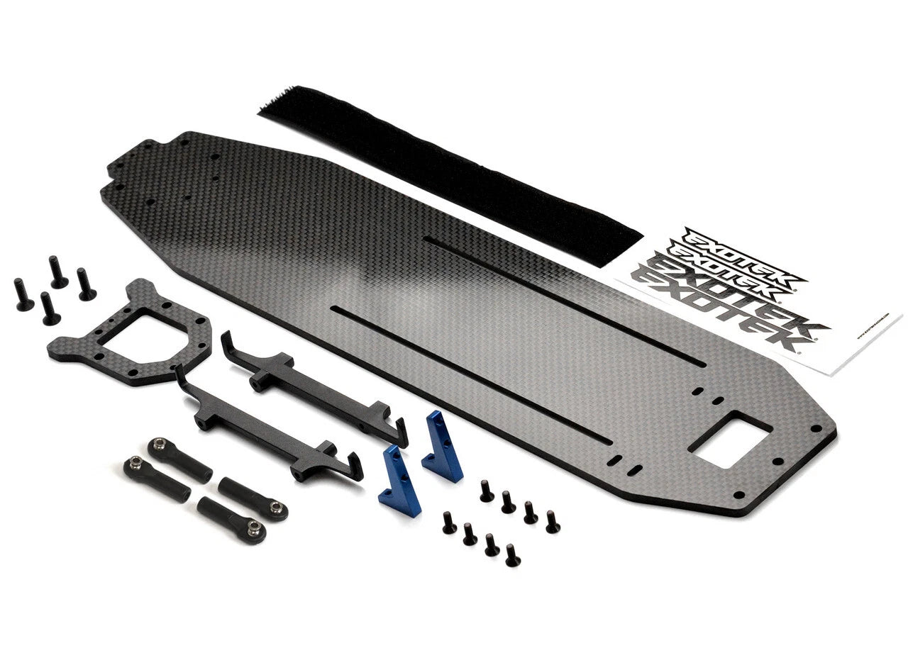 TX DRAG SLASH CHASSIS, carbon fiber conversion for the 2wd Drag Slash EXO2210 2210
