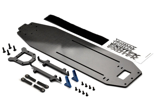 TX DRAG SLASH CHASSIS, carbon fiber conversion for the 2wd Drag Slash EXO2210 2210