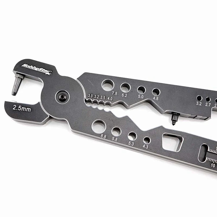 HobbyStar Multi-Use Shock Pliers With Tire-Punch 420-11-222 Wrench