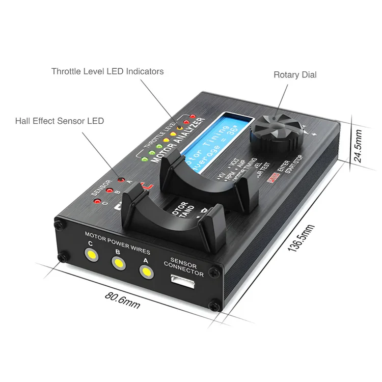 SKYRC Brushless Motor Analyzer, Motor Checker 420-20-115
