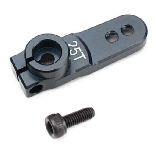 TKR5253B – Aluminum Steering Servo Horn (25T spline, M3 clamp, double hole) Futaba, Savox